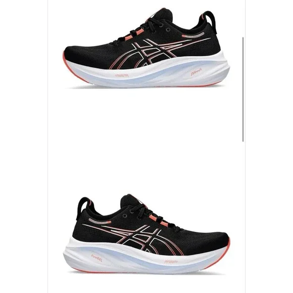 ASICS Men's Gel-Nimbus 26 Running Shoe, US Size 9.5 Black/True RED - Picture 14 of 15